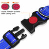 Picture of Taglory Reflective Dog Collar with Safety Locking Buckle, Adjustable Nylon Pet Collars for Small Dogs Female Male, S, Navy Blue
