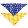 Picture of Realeaf Easter Dog Bandanas 2 Pack, Triangle Reversible Pet Scarf for Boy and Girl, Premium Durable Fabric, Multiple Sizes Offered, Bandana for Small Medium Large and Extra Large Dogs (X-Large)
