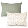 Picture of Konssy Muslin Toddler Pillowcase for 13x18 Pillow, 2 Pack Soft & Breathable Cotton Toddler Pillow Case, 100% Cotton Travel Pillow Covers for Baby Kids（Tree,Fog Green）
