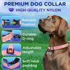 Picture of TECEUM Reflective Pet Collar - Pink - M - Extra Soft Padding - Basic Nylon Dog Collar - Quick Release Buckle - Fits Small, Medium and Large Dogs, Puppies, Cats - ESA & Service Dog Options