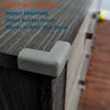 Picture of Sharp Edge and Furniture Safety Guards | 16.2ft Protective Foam Cushion | 15ft Bumper 4 Adhesive Childsafe Corners | Baby Child Proofing Foam Set and Safe for Table, Fireplace, Countertop | Gray