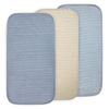 Picture of mushie Waterproof Changing Pad Liners | 100% Organic Cotton | Set of 3 (Blue Combo)
