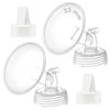 Picture of Maymom 23 mm Flange and Duckbill Valve Compatible with Spectra S1 Spectra S2 Spectra 9 Plus Not Original Spectra Pump Parts Replace Spectra S2 Pump Parts Spectra Flange Spectra Duckbill Valve