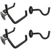 Picture of Jashem Guitar Wall Mount Acoustic Electric Classical Guitar, Ukulele, Banjo and Mandolin Wall Hanger Slat Wall Horizontal Guitar Holder Bass Stand Rack Hook (2 Packs)