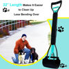 Picture of ienjoyed 32" Tall Pooper Scooper, Large Pooper Scooper for Dogs Heavy Duty, Dog Pooper Scooper with Long Handle & High Strength Durable Spring, Foldable Dog Poop Pick Up (Bottom Seamless)