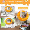 Picture of Hpetppy Cat Cone Collar Soft, Cat Recovery Collar for Wound Healing Cute Cat Donut Adjustable Cat Cones to Stop Licking Comfortable Lightweight Neck Elizabethan Collars for Cats Kittens After Surgery
