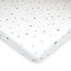 Picture of American Baby Company Fitted Mini Crib Sheet 24" x 38", Soft Breathable Neutral 100% Cotton Jersey Portable Sheet, Gray Stars and Moons, for Boys and Girls, Fits Most Pack N Play Mattresses