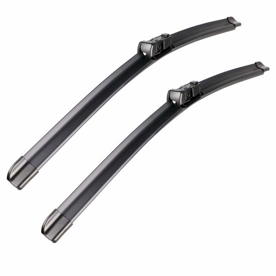 Picture of 2 wipers Factory For GMC Terrain Chevy Equinox 2010-2017 Ford Kuga MK1 2008-2012 Original Equipment Replacement Wiper Blade Set - 24"/17" (Set of 2) Top Lock 19mm