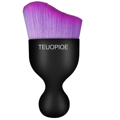Picture of TEUOPIOE Car Interior Cleaning Brush,Auto Soft Hair Car Brush, Car Interior Dust Brush,Car Accessories for Car Dashboard, Air Conditioning Vents,Car Interior Brush for Keyboard Cleaner(Black Purple)