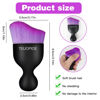 Picture of TEUOPIOE Car Interior Cleaning Brush,Auto Soft Hair Car Brush, Car Interior Dust Brush,Car Accessories for Car Dashboard, Air Conditioning Vents,Car Interior Brush for Keyboard Cleaner(Black Purple)