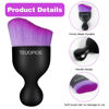 Picture of TEUOPIOE Car Interior Cleaning Brush,Auto Soft Hair Car Brush, Car Interior Dust Brush,Car Accessories for Car Dashboard, Air Conditioning Vents,Car Interior Brush for Keyboard Cleaner(Black Purple)