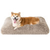 Picture of EHEYCIGA Fluffy Dog Crate Bed for Large Dogs, Plush Faux Fur Dog Crate Pad, Calming Anti Anxiety Large Dog Bed for Crate, Washable Soft Warm Dog Crate Mat with Non-Slip Bottom, Taupe