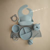 Picture of mushie Silicone Suction Bowl | BPA-Free Non-Slip Design (Powder Blue)