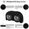 Picture of OutdoorLines Outdoor Waterproof RV Tire Covers Dual Axle Cover - 2 Packs RV Wheel Covers Fit 30"-33" Diameter Double Wheels, Anti-UV Black Tire Covers for Trailers Camper Trucks Cars Jeeps Vans