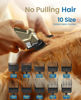Picture of oneisall Dog Clippers for Grooming for Thick Heavy Coats/Low Noise Rechargeable Cordless Pet Shaver with Stainless Steel Blade/Waterproof Dog Shaver for Dogs Pets and Animals (Gold)
