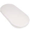 Picture of Mecc ecoh Baby Bassinet Mattress with 100% Breathable Cover, Water-Resistant Lining Rattan Oval Bassinet Pad, Hypoallergenic, Non-Toxic, Safer, Hypoallergenic, for Moses Basket, 32" x 16" x 2"