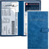 Picture of Auto Insurance and Registration Card Holder - Vehicle Glove Box Document Organizer - Car Essential Paperwork Holder for DMV, AAA, Contact Information Cards - Premium PU Leather Wallet Case - Blue
