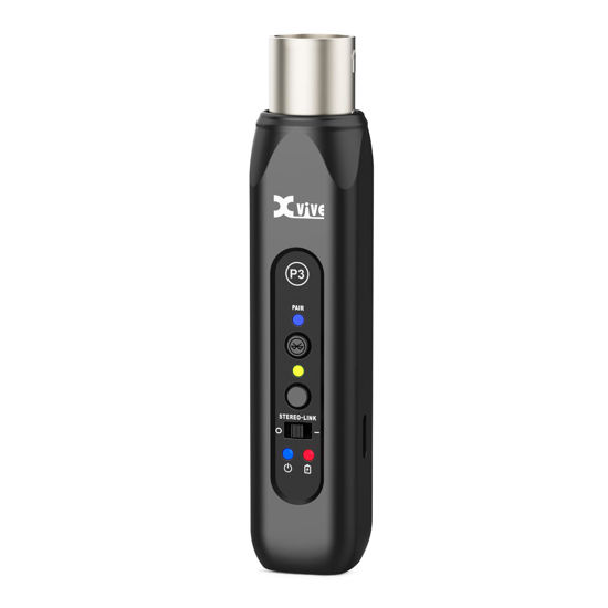 Picture of Xvive P3 Wireless XLR Bluetooth Receiver, Bluetooth Adapter for Speakers, Audio Mixer, PA Systems, DJ System(P3 XLR Bluetooth)