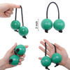 Picture of 2 Pairs Aslatua Shakers, Kashaka Musical Percussion Instrument African Asalato Shaker Rhythmic Balls, Green