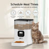Picture of VOLUAS Automatic Cat Feeders - Dry Food Dispenser with Timer, Desiccant Bag, Programmable Portion Size Control 4 Meals Per Day, 10s Voice Recorder