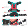 Picture of PHOEPET 2019 Reflective Dog Harness Large Breed Adjustable No Pull Vest with with Handle 2 Metal Rings 3 Buckles [Easy to Put on & Take Off](L, Red)