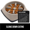 Picture of Gorilla Grip Slow Feeder Dog and Cat Bowls, Interactive Puzzle Toy for Dogs and Cats Food Training, Keeps Pets Busy and Prevents Puppy Overeating, Large, Small Breeds, 100% BPA Free, 1 Cup Beige