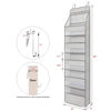 Picture of Univivi 6 - Layer Fabric Over the Door Organizer Gray Foldable Nursery Closet Storage, Large Hanging Door Organizer for Cosmetics, Toys and Sundries…