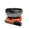 Picture of Tibetan Singing Bowl Set Bronze - Master Healing Grade - Authentic Handcrafted Sound Bowl by Himalayan Bazaar (Black and Red)
