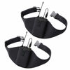 Picture of IRASPIN 2 Pack Mic Belt - Microphone Belt with Innovative Rubber Band Lock - Improved Adjustability Comfortability Durability For Fitness Instructors, Fitness Class,Public Speaking,Theatre
