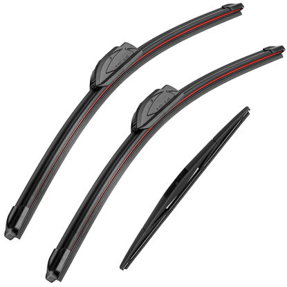 Picture of 26" 22" 16" Windshield Wiper Blades Replacement for Honda Odyssey 2005-2021 Premium All Weather Blade -(3 of Set)