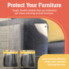Picture of Stelucca Amazing Shields Sofa Protectors from Pets - 6-Pack of 17-Inch x 12-Inch Cat Anti Scratch Furniture Protectors w/Twist Pins - Strong, Clear, Couch Protector - Cat Deterrent Accessories