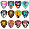 Picture of Guitar Picks 24 Pack Thin, Medium, Heavy & Extra Heavy Picks with Tin Box ,Variety Pack Artistic Celluloid Guitar Pick for Bass Electric Guitar Acoustic Guitar Lovers Gift (Mix-3)