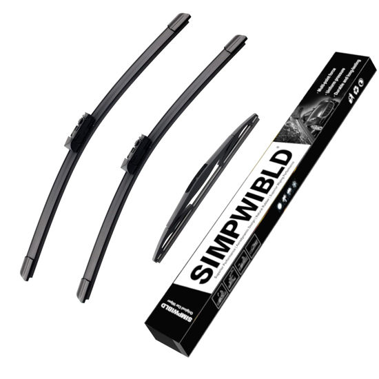 Picture of SIMPWIBLD Wiper Blade Replacement for 2018-2021 Subaru Crosstrek Front and Rear Windshield Wiper Blades Original Equipment Replacement 26"/16"/12"（Set of 3）