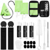 Picture of Boao 23 Pcs Clarinet Cleaning Kit Clarinet Accessories All in One Clarinet Cleaner Kit with Maintenance Kit Clarinet Swab Clarinet Reeds Cork Grease Thumb Rest for Clarinet Wind Instrument (Green)