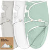 Picture of Baby Swaddle Sleep Sacks with Zipper - 3-Pack Newborn Swaddle Sack, Baby Swaddles Sleep Sack 3-6 Months, Wearable Blanket Baby, Baby Swaddle Blanket Wrap, Swaddle Sack, Easy Change Swaddle (Sage, L)