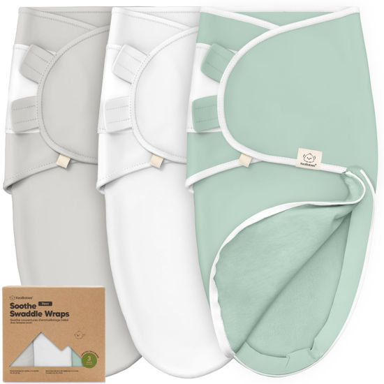 Picture of Baby Swaddle Sleep Sacks with Zipper - 3-Pack Newborn Swaddle Sack, Baby Swaddles Sleep Sack 3-6 Months, Wearable Blanket Baby, Baby Swaddle Blanket Wrap, Swaddle Sack, Easy Change Swaddle (Sage, L)