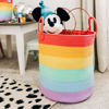 Picture of OrganiHaus Tall Blanket Basket Living Room 15x18, Rainbow Kids Laundry Hamper, Toy Baskets Storage for Kids, Woven Kids Laundry Basket, Baby Toy Box, Cute Storage Basket, Kids Clothes Organizer