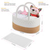 Picture of ABenkle Baby Diaper Caddy, Nursery Storage Bin and Car Organizer for Diapers Wipes, Cotton Rope Basket Changing Table Caddy