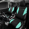 Picture of CAR PASS Mint Leather Seat Covers Full Set-Universal Quilting Cute Girly Car Seat Cover with 5mm Composite Sponge Inside,Airbag Compatible,2zipper Bench for Most Sedan,SUV,Truck(Full Set,Mint)