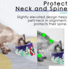 Picture of Super Design Mess Free 15° Slanted Bowl for Dogs and Cats, Tilted Angle Bulldog Bowl Pet Feeder, Non-Skid & Non-Spill, Easier to Reach Food