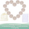 Picture of wegreeco Nursing Breast Pads (14 Pack) + Laundry Bag & Travel Storage Bag, 4.7 inch - Washable & Reusable Breastfeeding Nursing Pads (Rose Gold, Large, Plain Shape)
