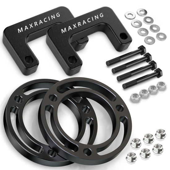 Picture of Maxracing 3.5" Front Leveling Kit Upper+Lower Strut Lift Spacers Compatible with 2007-2024 Chevy Silverado Avalanche Suburban Tahoe 1500 | GMC Sierra Yukon 1500 2WD/4WD