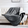 Picture of Yaning Waterproof Blanket for Bed Couch Sofa, Soft Liquid Pee Proof Pet Blanket for Dog Puppy Cat, Reversible Sherpa Fleece Blanket for Furniture Protector (Dark Grey, 60x80 inches)