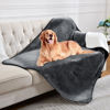 Picture of Yaning Waterproof Blanket for Bed Couch Sofa, Soft Liquid Pee Proof Pet Blanket for Dog Puppy Cat, Reversible Sherpa Fleece Blanket for Furniture Protector (Dark Grey, 60x80 inches)