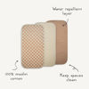 Picture of mushie Waterproof Changing Pad Liners | 100% Organic Cotton | Set of 3 (Pastel Blooms Combo)