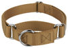 Picture of Country Brook Petz Martingale Dog Collar - Heavy-Duty Training Collar with No Buckle - Service Dog Collar for All Pups - Vibrant, Colorful Collection (Coyote Tan, 3/4 Inch, Small)