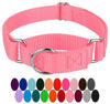 Picture of Country Brook Petz Martingale Dog Collar - Heavy-Duty Training Collar with No Buckle - Service Dog Collar for All Pups - Vibrant, Colorful Collection (Pink, 1 Inch, Medium)