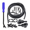 Picture of AUCELI Windshield Washer Hose Kit 22 Pcs Set, 4M Washer Fluid Hose, 6 Pcs Hose Connectors, 2 Fan Nozzles, Connect Car Water Pump and Nozzles Suitable for Most Car Windshield Fluid Tubing
