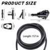Picture of AUCELI Windshield Washer Hose Kit 22 Pcs Set, 4M Washer Fluid Hose, 6 Pcs Hose Connectors, 2 Fan Nozzles, Connect Car Water Pump and Nozzles Suitable for Most Car Windshield Fluid Tubing