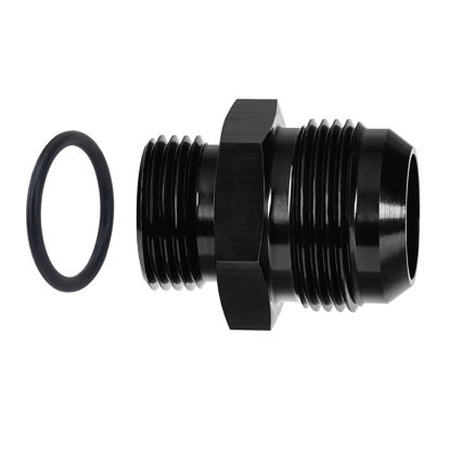 Picture of EVIL ENERGY 16AN Flare to 12AN ORB Male Fuel Rail Adapter Fitting Black 2PCS